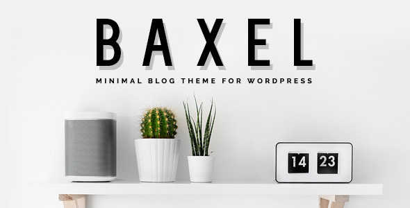 Baxel - Minimal Blog Theme for WordPress - Personal Blog / Magazine