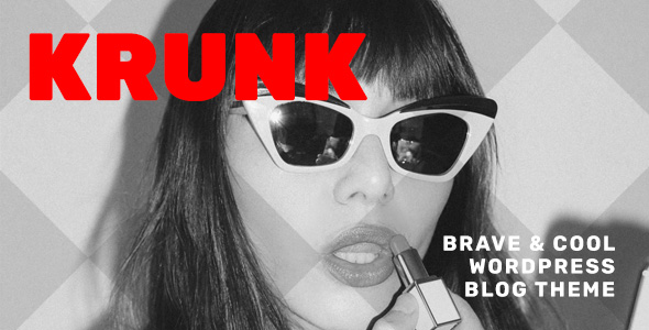 Krunk - Tema de blog de WordPress Brave & Cool - Noticias / Blog editorial / Revista
